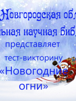 Тест-викторина «Новогодние огни»