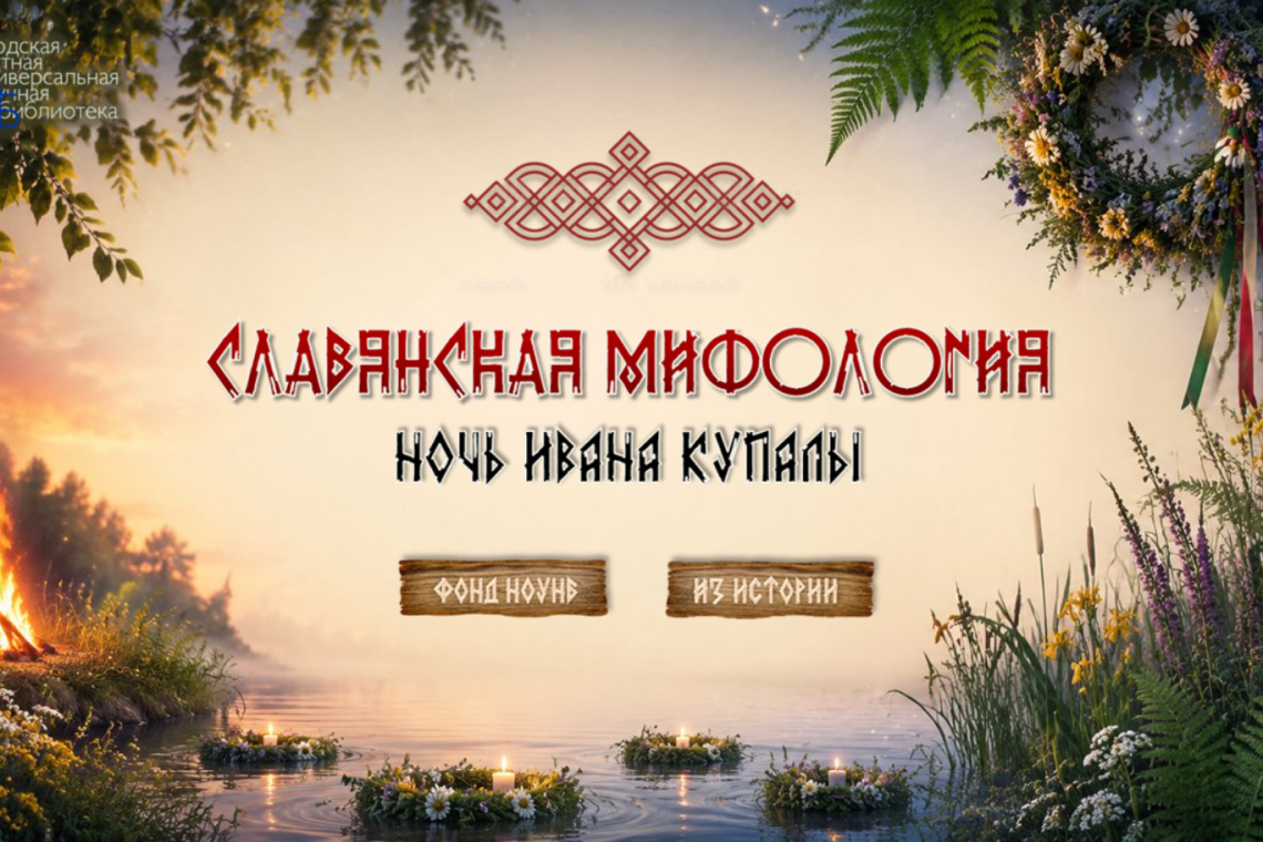 Виртуальная книжная выставка «Славянская мифология: ночь Ивана Купалы»